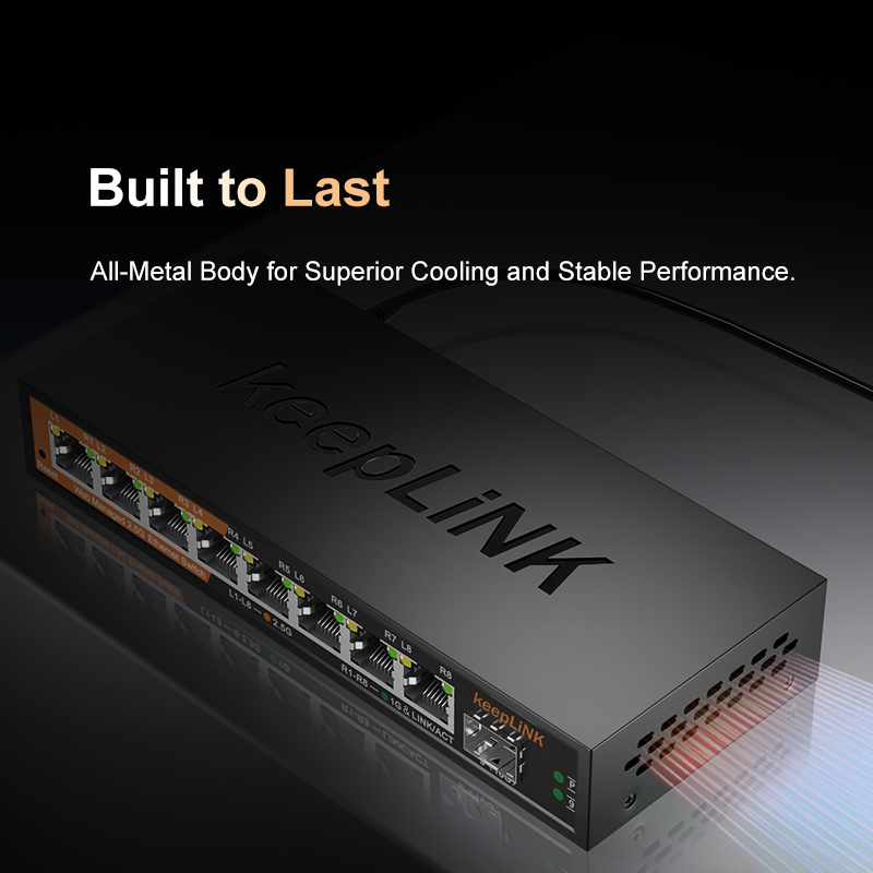 Switch gestito KeepLiNK da 2,5 - Sfp+ 10G Managed Switch 8 Port recensione e prezzo