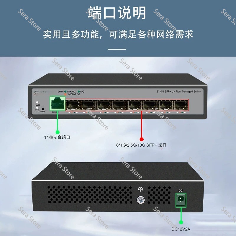 Switch Ethernet Full 10 Gigabi - Sfp+ 10G Managed Switch 8 Port recensione e prezzo