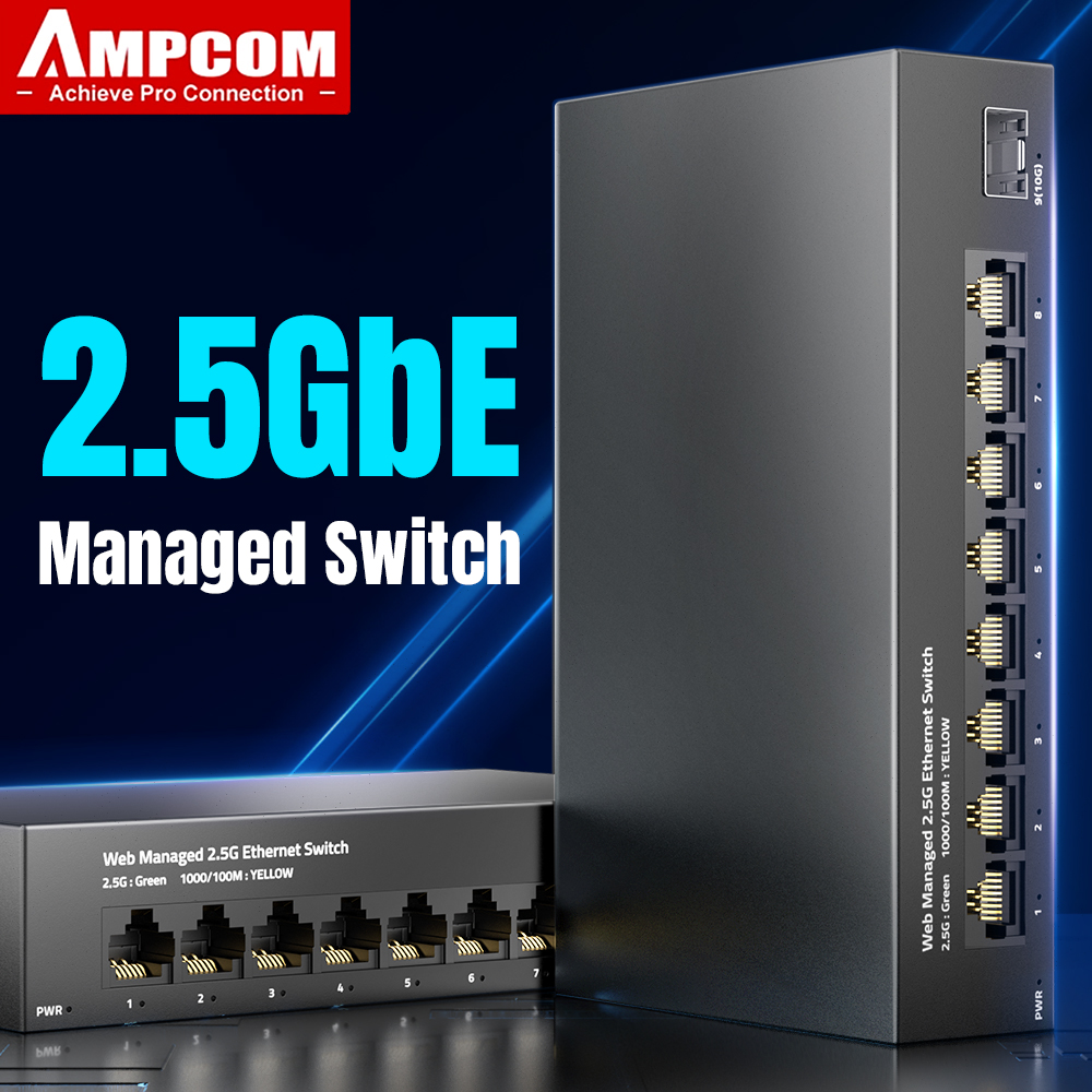 AMPCOM 2.5GbE Switch gestito 8 - Sfp+ 10G Managed Switch 8 Port recensione e prezzo